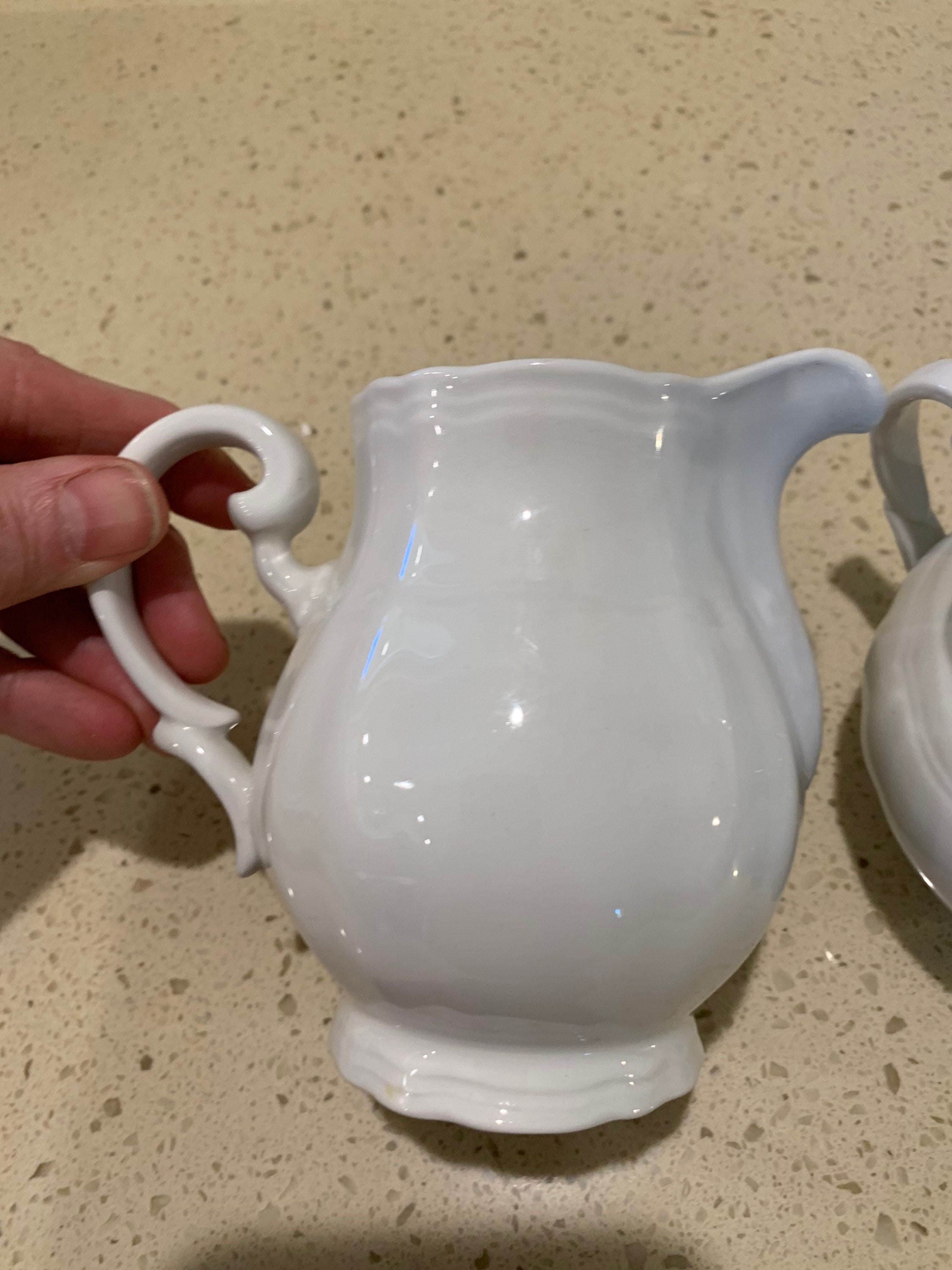 Alhambra Arita by Santa Clara Sugar Creamer Set White Made