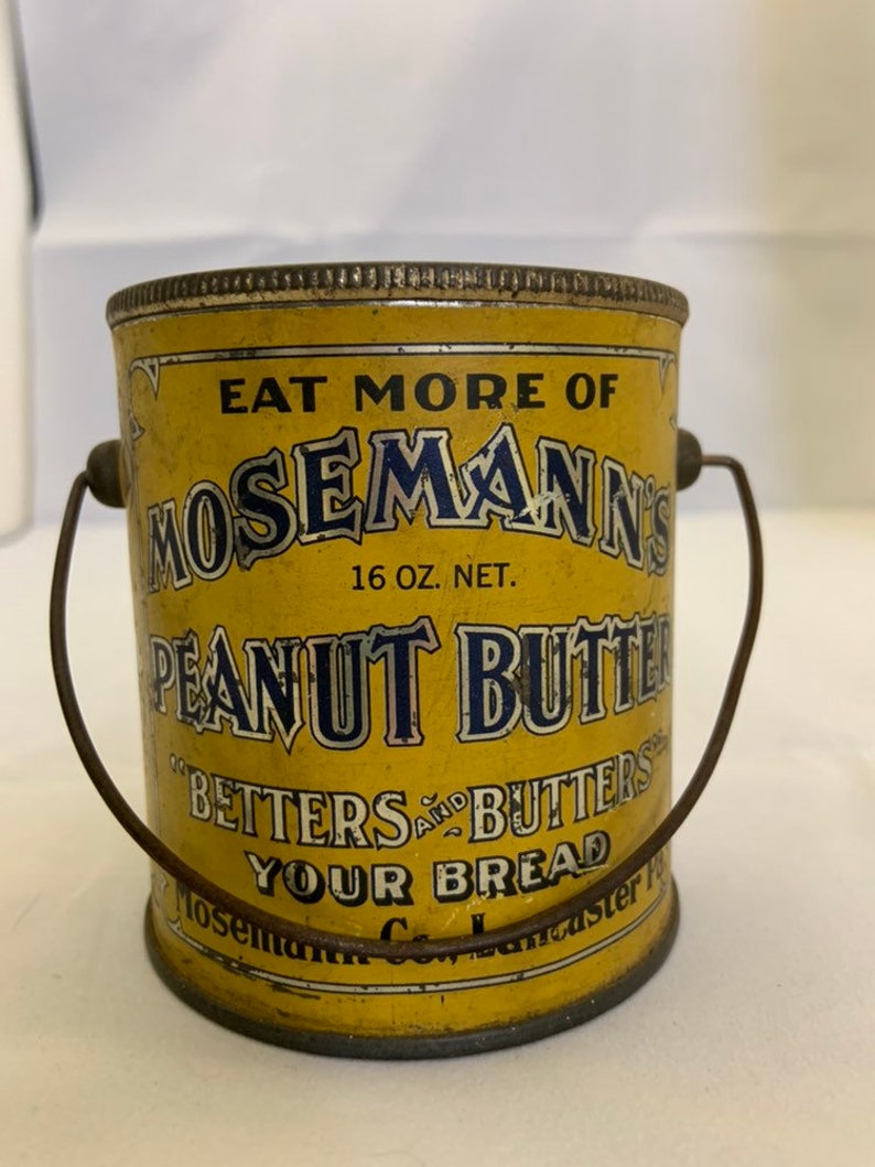 Vintage Peanut butter tin Etsy