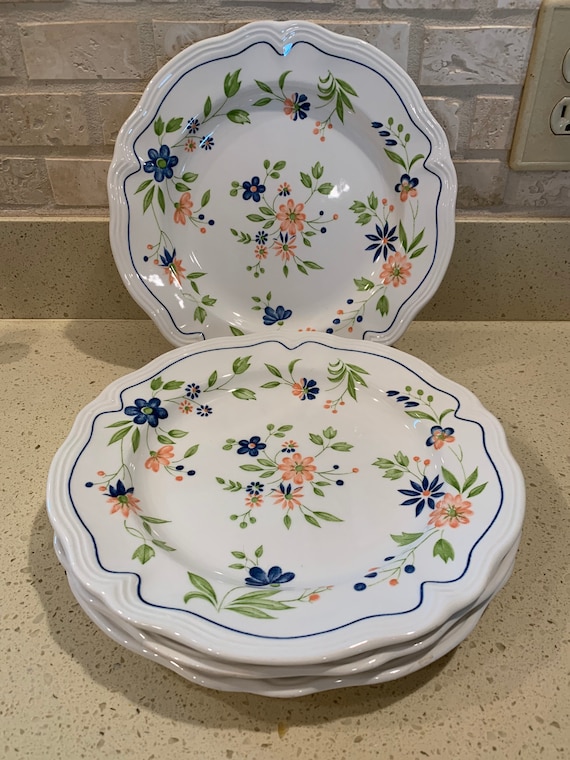 Set de 4 platos SEARS Country French Ironstone Japan Dinner - Etsy México Set de 4 platos SEARS Country French Ironstone Japan Dinner - Etsy México