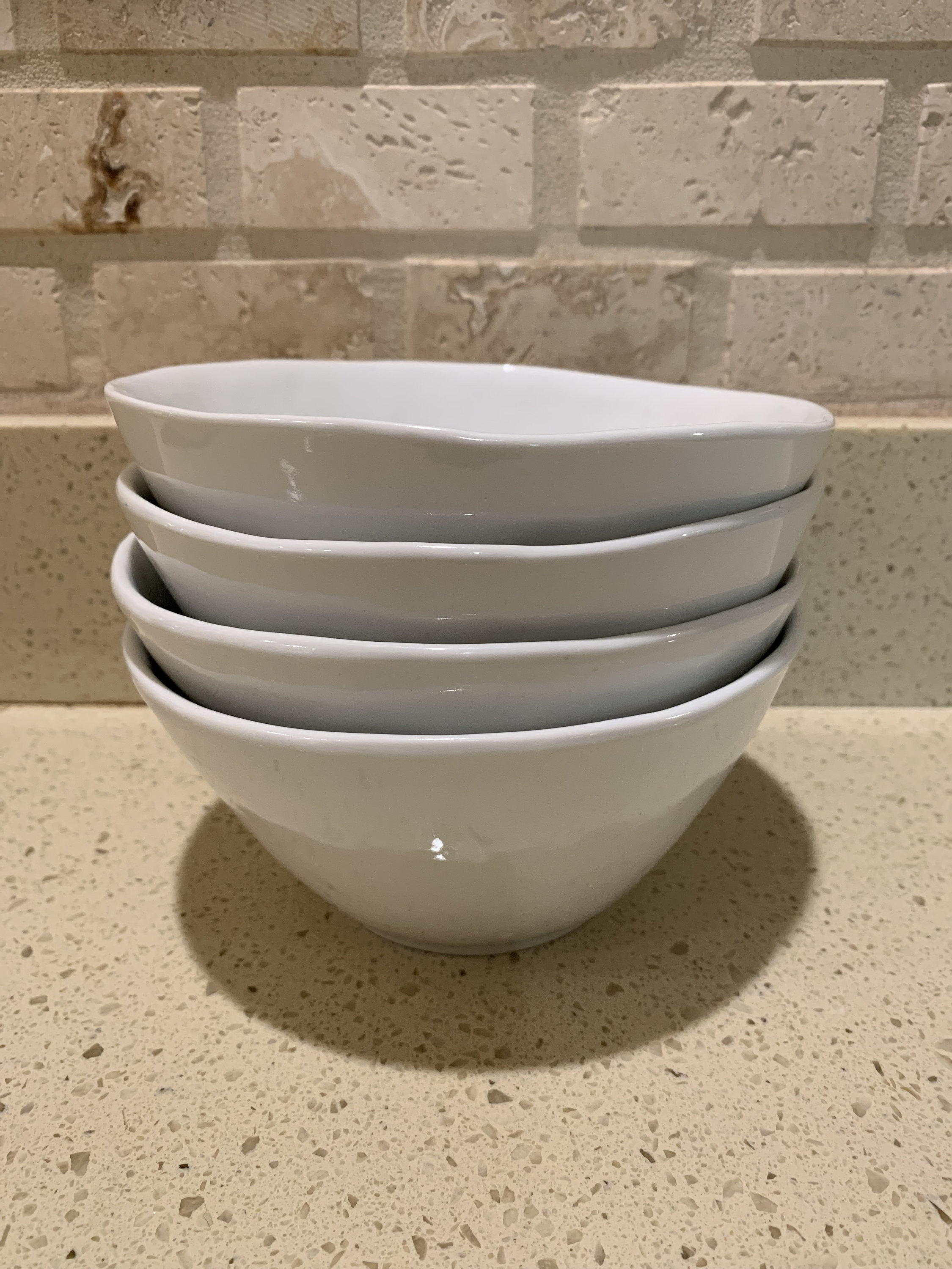 Crate and Barrel Single Mercer White Dinner Bowl 6 Crate and Barrel Single Mercer White Dinner Bowl 6