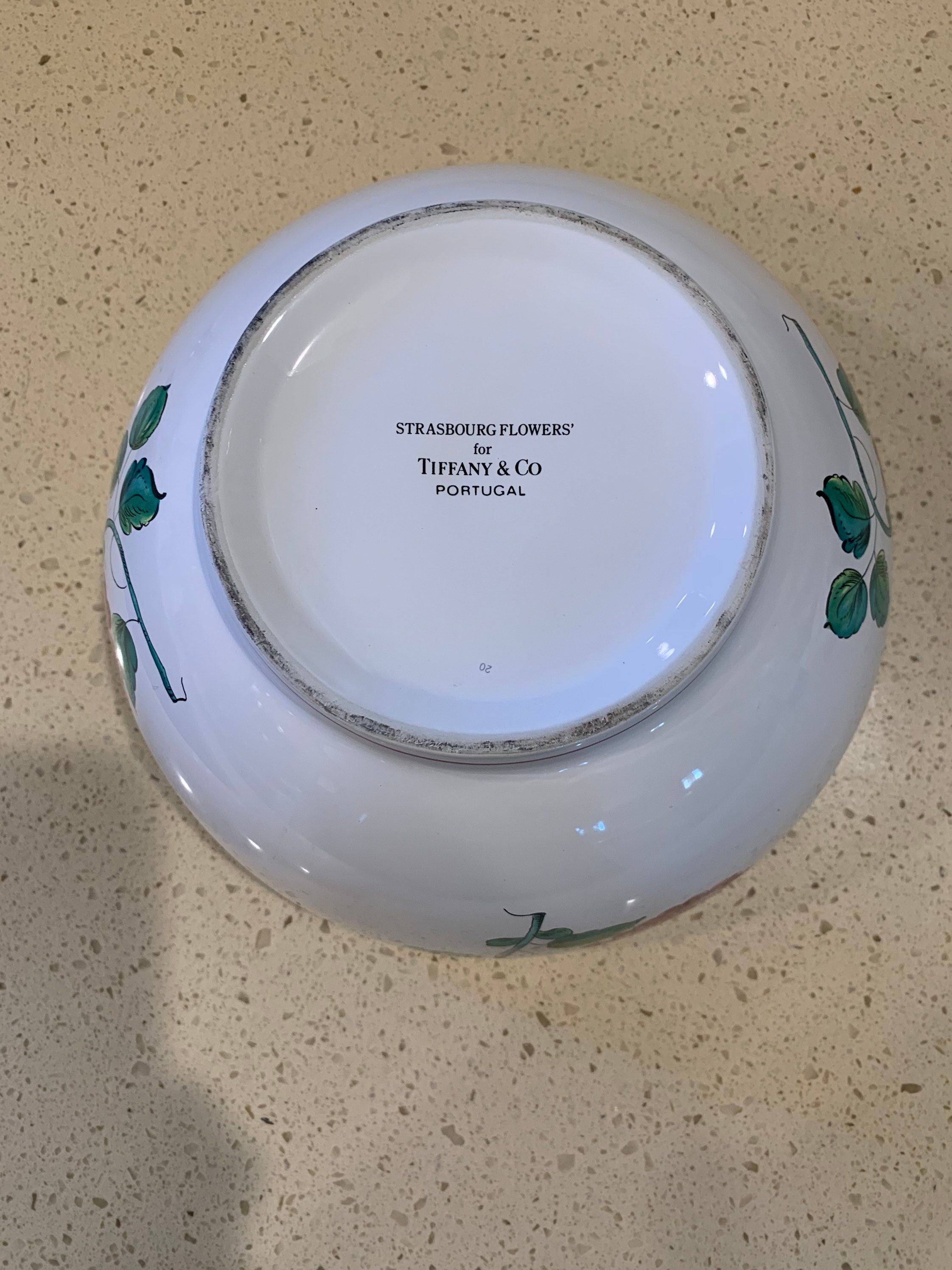 TIFFANY & CO. Strasbourg Flowers Fruit Serving Bowl 9.5