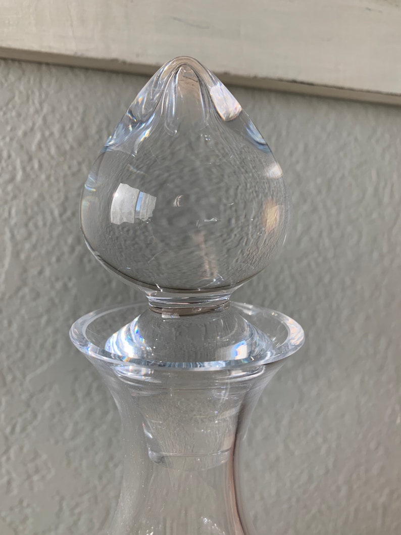 Lenox Crystal Wine or Liquor Clear Glass Decanter Tuscany Etsy