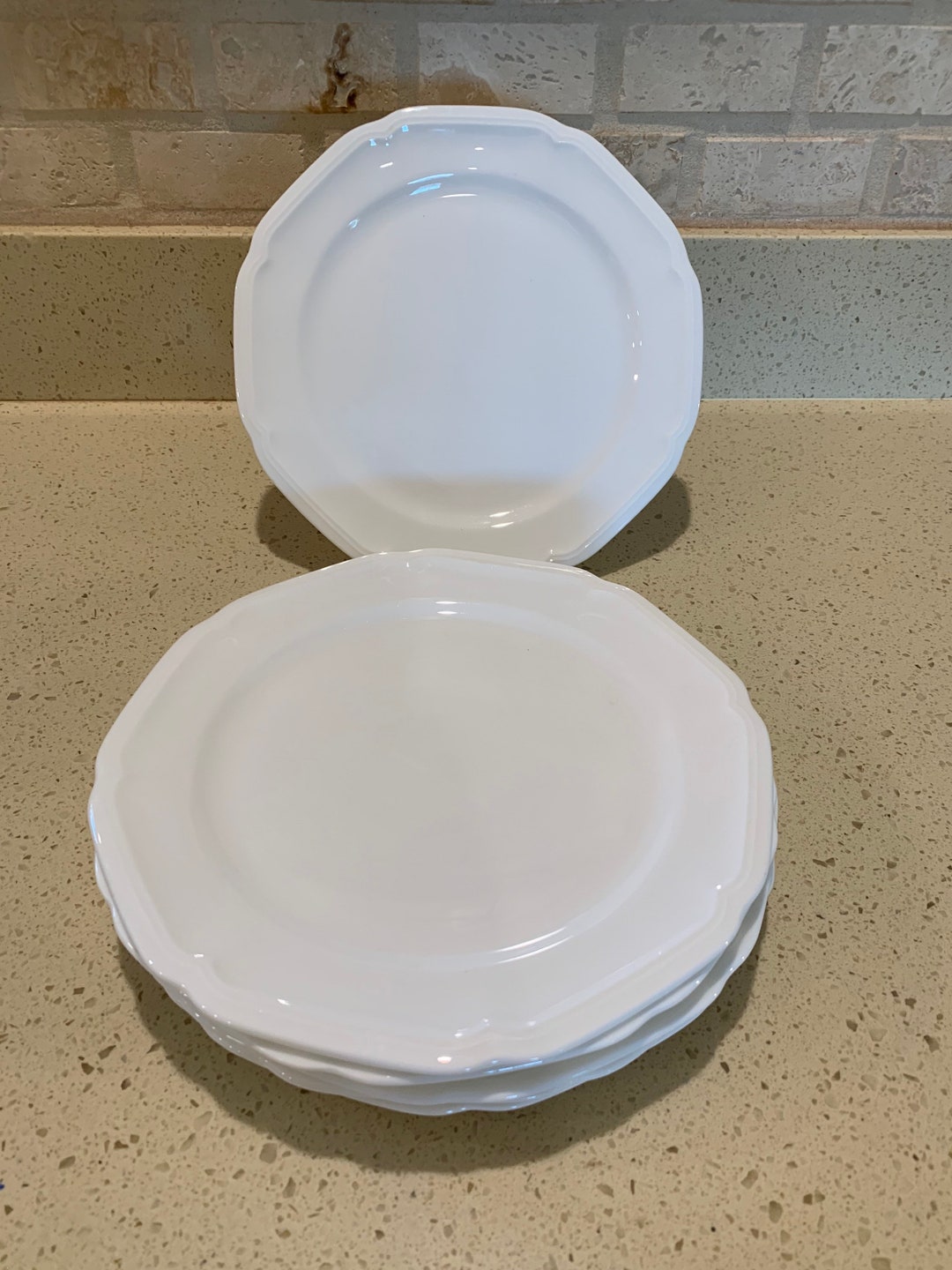 MIKASA Antique White Ultima Fine Bone China Lunch Salad Plates 8.5 Sold