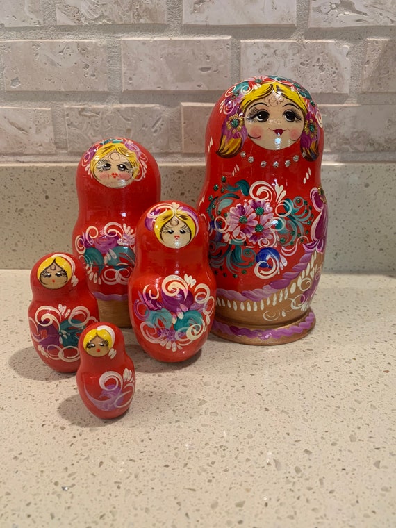 5 Piece Russian Doll Etsy
