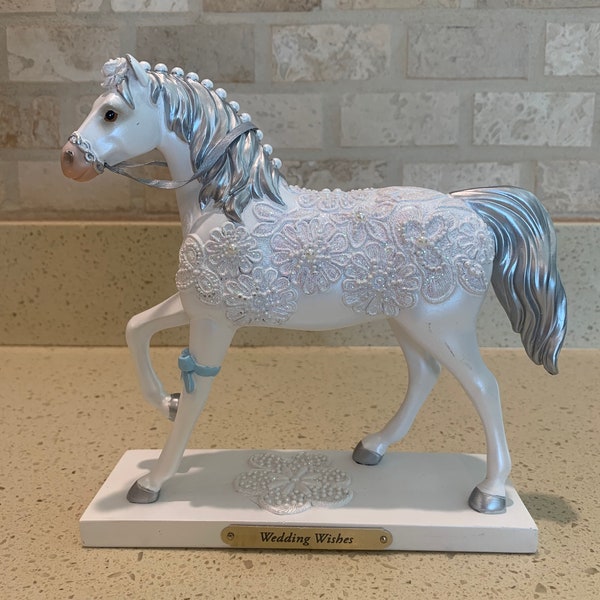 The Trail of Painted Ponies “Wedding Wishes” 1E/2179 Horse Figurine no box retired 2015