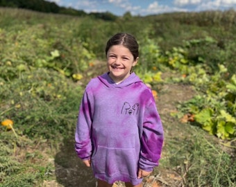 Tie Dye Ferret Hoodie Sweatshirt