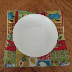 Reversible Microwave bowl cozy