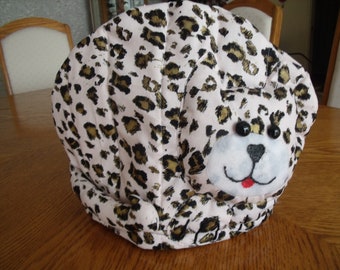 Fabric cat teapot cozy