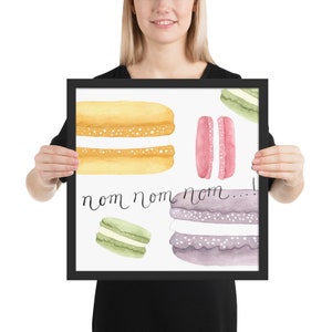 French Macarons Framed Matte Art Print image 5