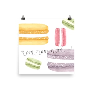 French Macarons Matte Art Print No Frame image 1