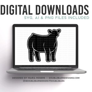 3/4 Steer Design Digital Download