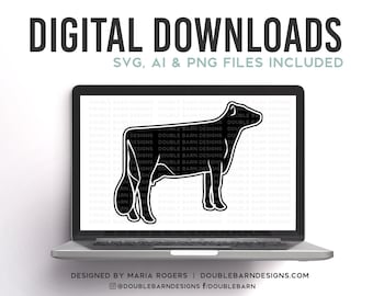 Brown Swiss Cow Digital Download