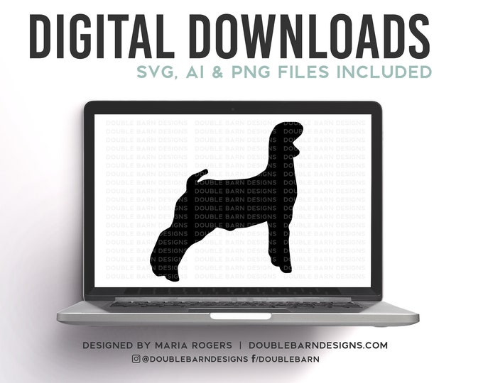 Market Goat Silhouette Digital Download