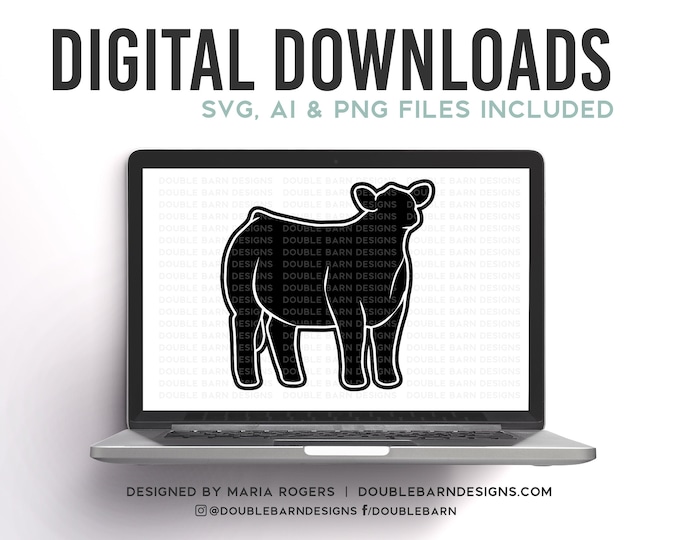 3/4 Steer Design Digital Download