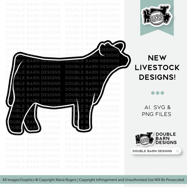 New 2023| Show Steer Digital Download - Ai - PNG - SVG - Show Cattle