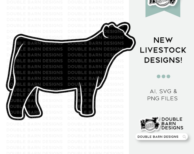 New 2023| Show Steer Digital Download - Ai - PNG - SVG - Show Cattle
