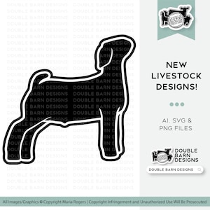 New 2023| Show Goat Digital Download - Ai - PNG - SVG