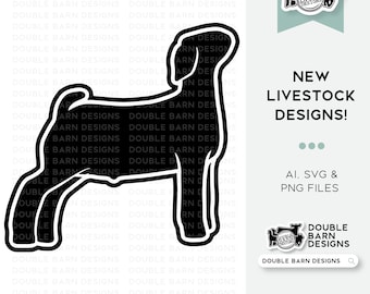 New 2023| Show Goat Digital Download - Ai - PNG - SVG