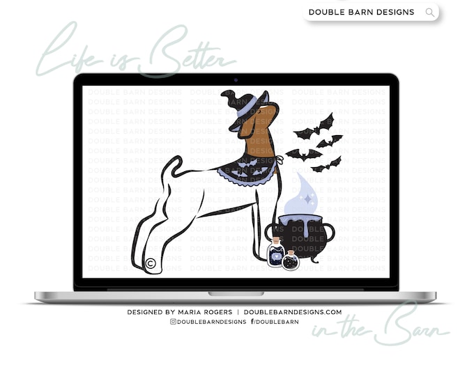 Witch Show Goat Digital Download Halloween - PNG Ai SVG Files Included | Commercial Use