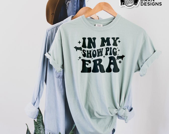Show Pig Era Tee: Vinyl Cut/Sublimation Design (PNG Files)