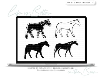 Horses Digital Download | SVG PNG Ai Files | Commercial License