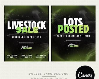 Livestock Industry Social Media Templates (Canva Editable)
