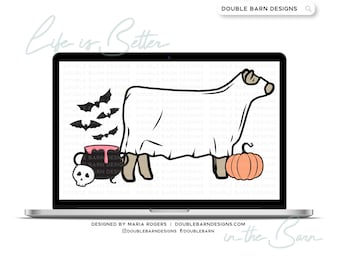 Halloween Show Cattle Tan Digital Download - PNG Ai SVG Files Included | Commercial Use