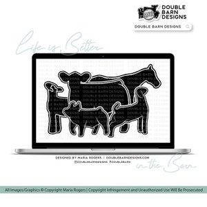 Steer Pig Horse Goat Lamb | Digital Download