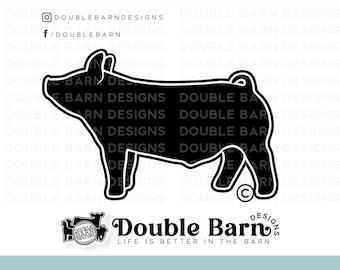 Backdrop Show Pig Digital Download - AI - PNG - SVG - Showpig Design Clipart