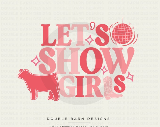 Steer Show Girls Tee Design: Livestock Clipart PNG (Commercial Use)