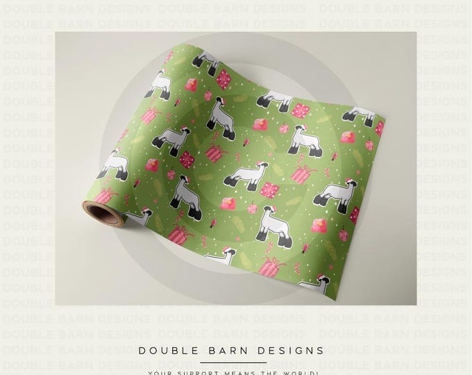 2024 Christmas Show Lamb Seamless Pattern - PNG Files Included