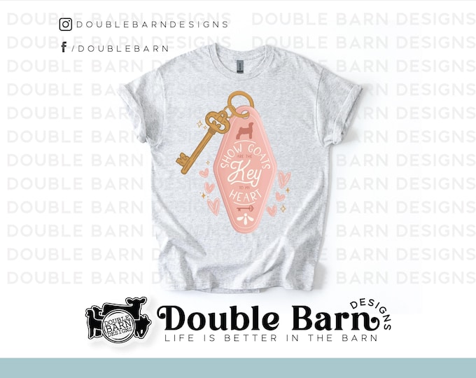 Show Goat Vintage Key Chain  Sublimation Design - PNG Files Included | Commercial Use