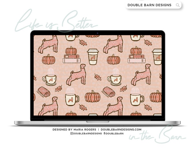Cozy Pumpkin Spice Pattern - Show Goat - PNG JPG Ai Files Included | Commercial Use