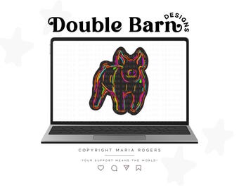 Neon Show Pig Digital Download PNG File Clipart for Stockshows