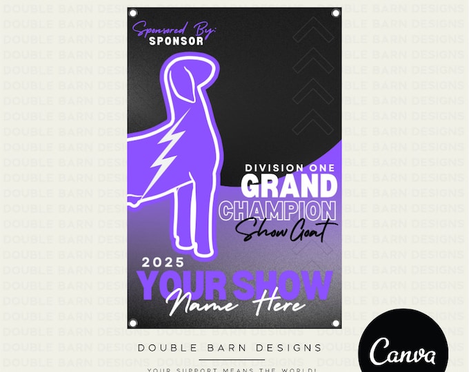 Stock Show Banner Template: Editable Livestock Design (Canva)