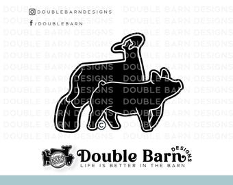 Show Pig and Show Lamb Digital Download | SVG - AI - PNG