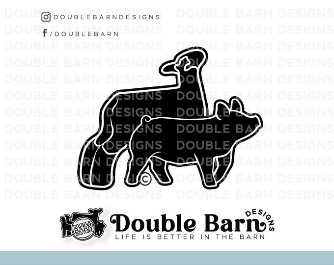 Show Pig and Show Lamb Digital Download | SVG - AI - PNG