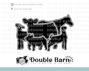 Steer Pig Horse Goat Lamb | Digital Download