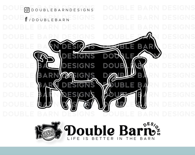 Steer Pig Horse Goat Lamb | Digital Download