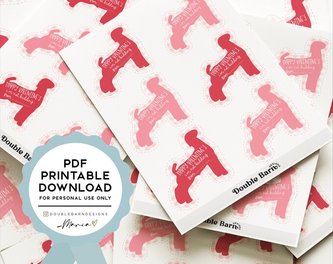 Valentines Day Stock Show Goat Printable Downloads | Personal Use Only (Printable PDF)