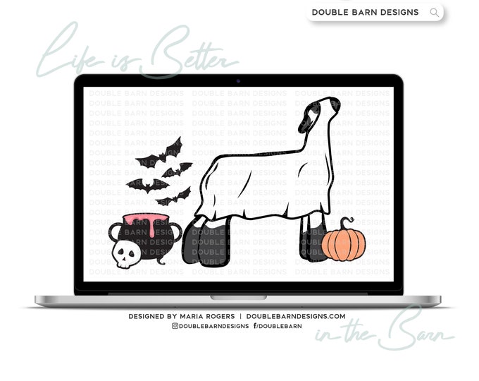 Halloween Show Lamb Digital Download - PNG Ai SVG Files Included | Commercial Use