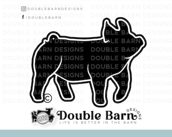 Show Gilt Digital Download  - Svg - Png - Ai - Show Pig Design Clipart