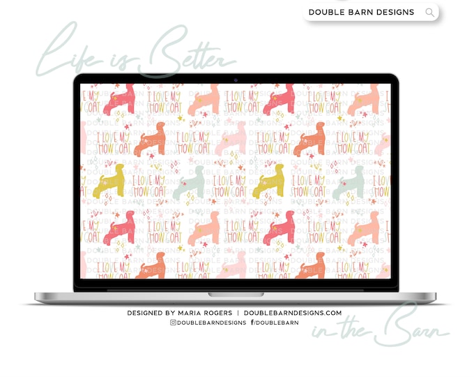 Show Goat Seamless Pattern: Livestock Design (PNG JPG Ai Files)