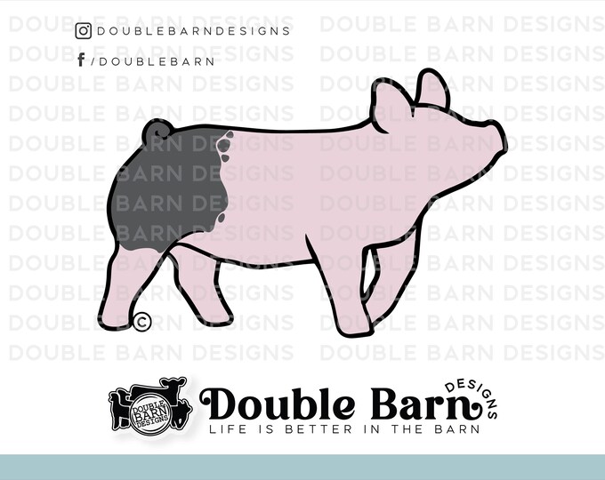 Show Pig Digital Download: AI, SVG, PNG Files