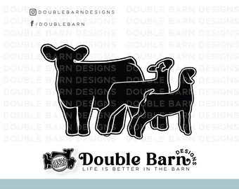 Show Steer, Lamb, Goa,t Digital Download - SVG - AI