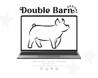 Line Style  Show Pig - PNG - SVG - AI