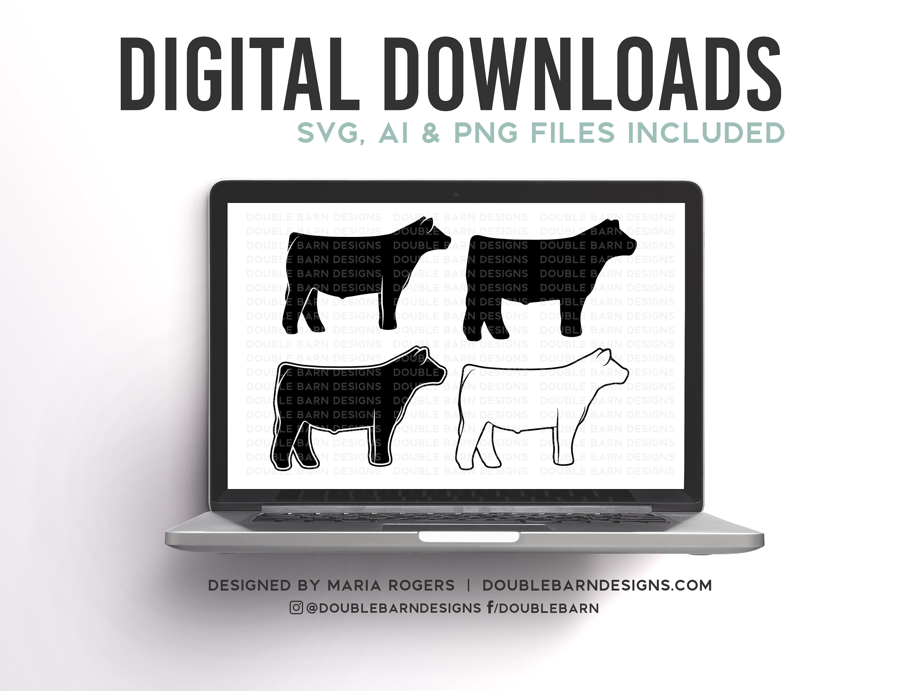 Download NEW! | Show Steer Profile Designs | Bundle of Digital ...