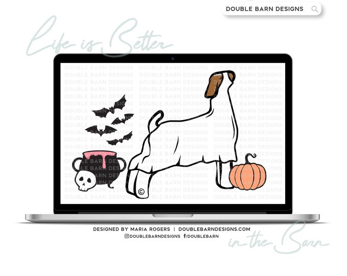 Halloween Show Goat Digital Download - PNG Ai SVG Files Included | Commercial Use