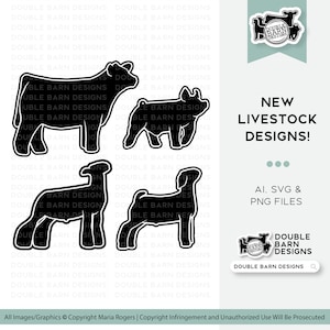 NEW 2023 | Show Pig, Show Lamb, Show Steer Bundle of Digital Downloads | Png, Svg, Ai Files