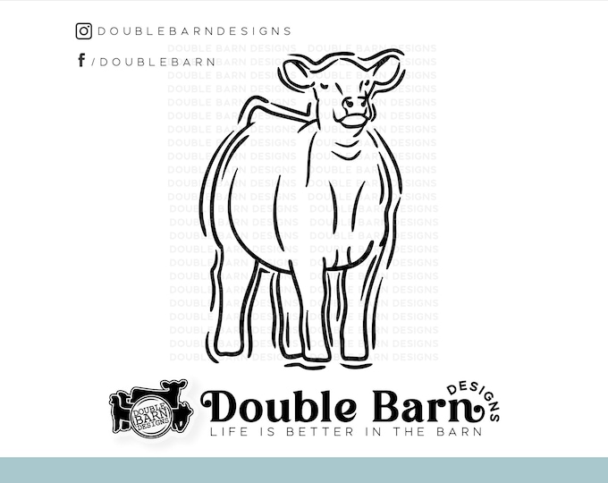 Line Steer Show Silhouette Set Digital Download | SVG - AI - PNG